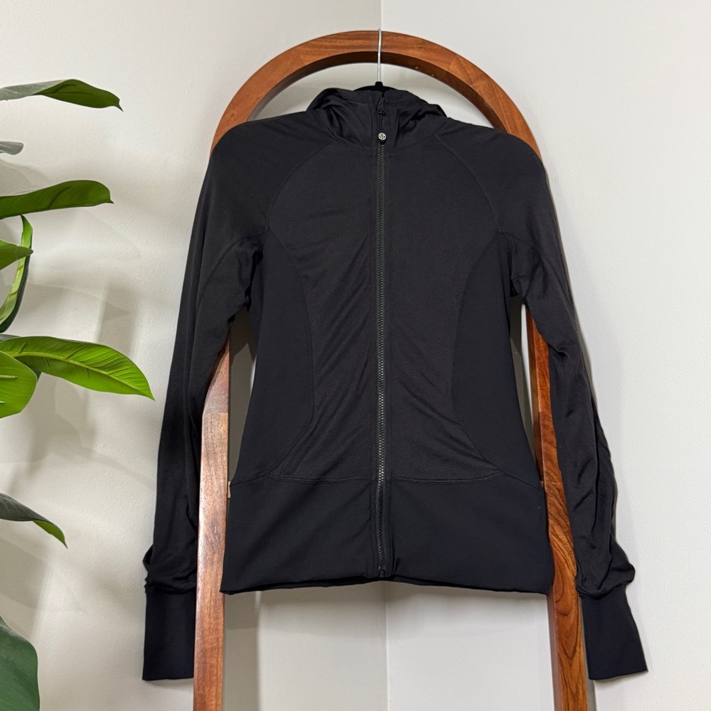 lululemon athletica Black Full‑Zip Hooded Jacket